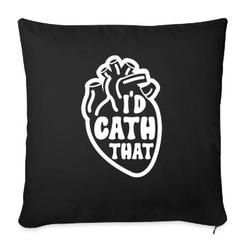 Cardiology Nurse Cardiologist - Sofa pillowcase 17,3'' x 17,3'' (45 x 45 cm) - black - Front