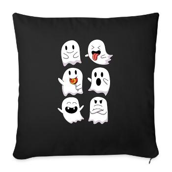 Ghosts Witching Hour Haunted Halloween Ghosts - Sofa pillowcase 17,3'' x 17,3'' (45 x 45 cm) - black - Front