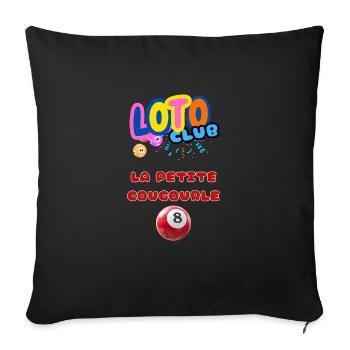 LOTO - BINGO - 8 - LA PETITE COUGOURLE - Housse de coussin décorative 45 x 45 cm - noir - Devant