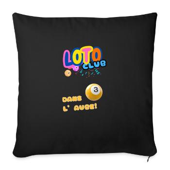 LOTO - BINGO - 3 - DANS L'AUBE - Housse de coussin décorative 45 x 45 cm - noir - Devant
