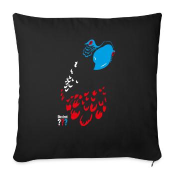 Die Drei ??? Blacky-Design - Sofakissenbezug 45 x 45 cm - Schwarz - Vorne
