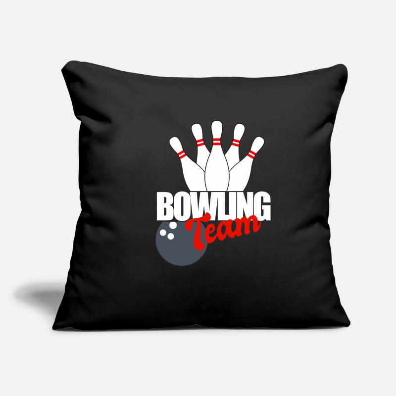 ÉQUIPE DE BOWLING Housse de coussin décorative 45 x 45 cm