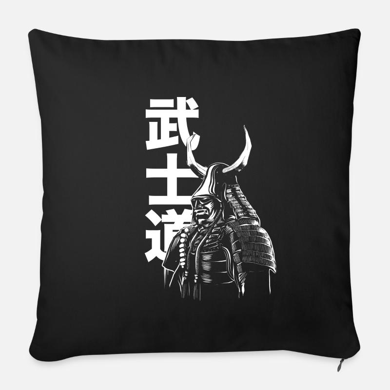 Samurai - Sofakissenbezug 45 x 45 cm - Schwarz
