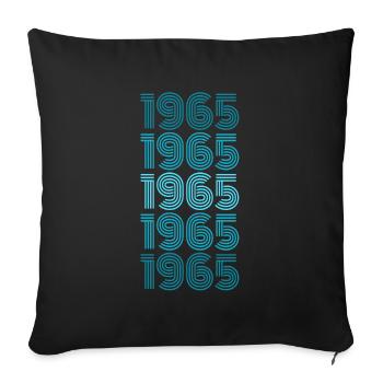 Celebrate Party Birthday Party 1965 - Sofa pillowcase 17,3'' x 17,3'' (45 x 45 cm) - black - Front