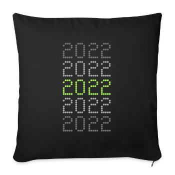 Funny 2022 - Sofa pillowcase 17,3'' x 17,3'' (45 x 45 cm) - black - Front