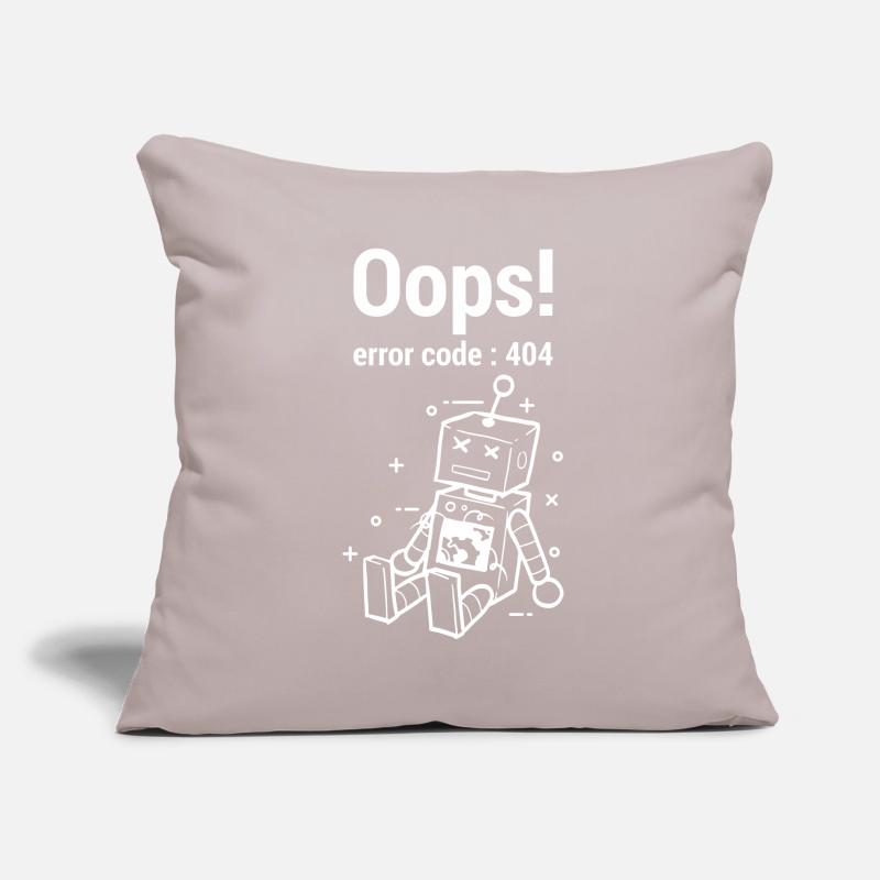 Oops Error 404 Graphic Sofa pillowcase 17,3'' x 17,3'' (45 x 45 cm)