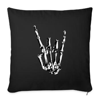 Metal Hand Quote Graphic - Sofa pillowcase 17,3'' x 17,3'' (45 x 45 cm) - black - Front