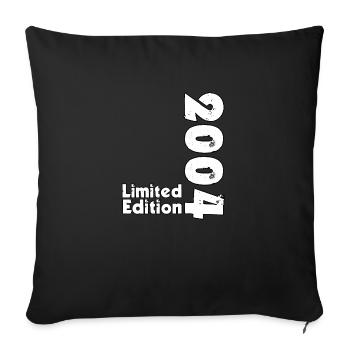 18th Birthday Limited Edition 2004 - Sofa pillowcase 17,3'' x 17,3'' (45 x 45 cm) - black - Front