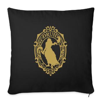 Druid - Housse de coussin décorative 45 x 45 cm - noir - Devant