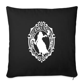 Druid - Housse de coussin décorative 45 x 45 cm - noir - Devant