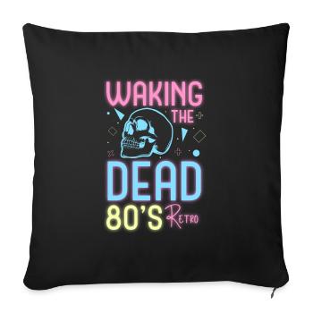 Neon Music Geek Neon Party - Sofa pillowcase 17,3'' x 17,3'' (45 x 45 cm) - black - Front