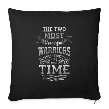 Clock Sign Modern Sand - Sofa pillowcase 17,3'' x 17,3'' (45 x 45 cm) - black - Front