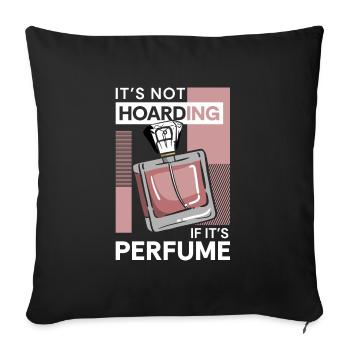 Scent Smell Perfume Bottle - Sofa pillowcase 17,3'' x 17,3'' (45 x 45 cm) - black - Front