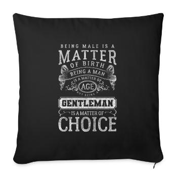 Cadeau familial alcoolique de la Journée de l’homme - Housse de coussin décorative 45 x 45 cm - noir - Devant