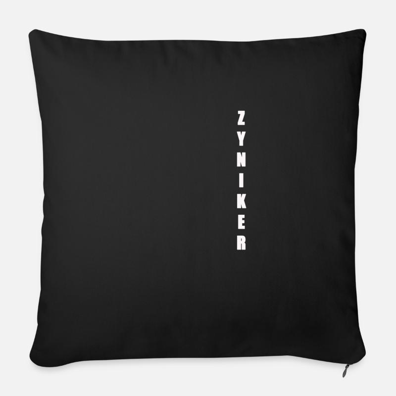 Zyniker - Sofakissenbezug 45 x 45 cm - Schwarz
