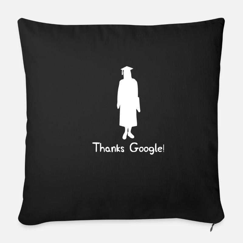 Thanks google - Sofakissenbezug 45 x 45 cm - Schwarz