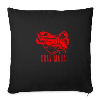 KRAV MAGA - Housse de coussin décorative 45 x 45 cm - noir - Devant