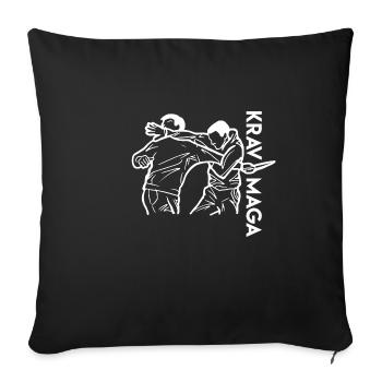 KRAV MAGA - Housse de coussin décorative 45 x 45 cm - noir - Devant