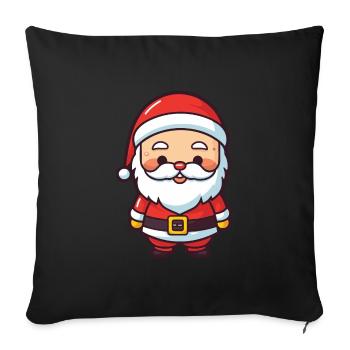 Santa Claus Santa Christmas - Sofa pillowcase 17,3'' x 17,3'' (45 x 45 cm) - black - Front