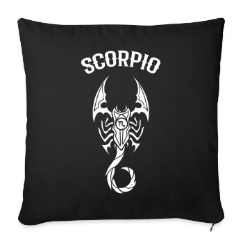 Scorpio Fortune Teller - Sofa pillowcase 17,3'' x 17,3'' (45 x 45 cm) - black - Front