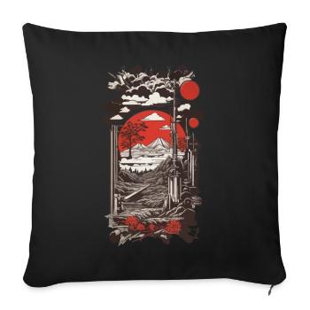 Japan Pop Art Retro & Aesthetic Collage - Sofa pillowcase 17,3'' x 17,3'' (45 x 45 cm) - black - Front