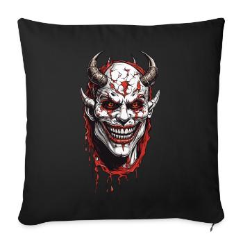 Terrifying Demons Horror Halloween Design - Sofa pillowcase 17,3'' x 17,3'' (45 x 45 cm) - black - Front