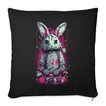 Gothic  Horror Splatter Art - Sofa pillowcase 17,3'' x 17,3'' (45 x 45 cm) - black - Front