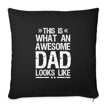 Voici à quoi ressemble un grand papa - Housse de coussin décorative 45 x 45 cm - noir - Devant
