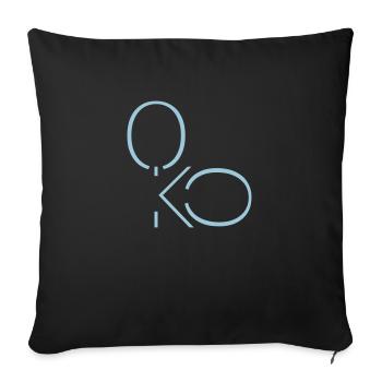 Top Cooking - Oko - Sofa pillowcase 17,3'' x 17,3'' (45 x 45 cm) - black - Front