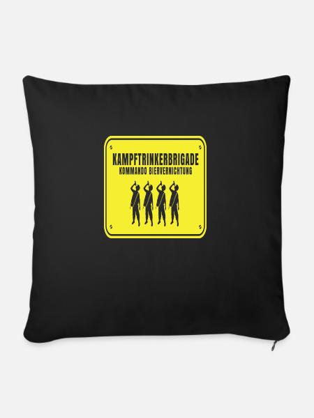 Kampftrinkerbrigade kommando biervernichtung - Sofakissenbezug 45 x 45 cm - Schwarz