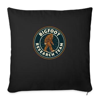 Bigfoot Research Team Retro Vintage Sasquatch - Sofa pillowcase 17,3'' x 17,3'' (45 x 45 cm) - black - Front