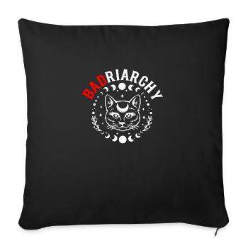 Celestial Moon Hex The Patriarchy Badriarchy - Sofa pillowcase 17,3'' x 17,3'' (45 x 45 cm) - black - Front