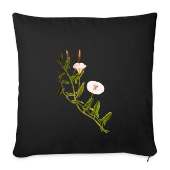 herbes thym romarin persil origan aneth - Housse de coussin décorative 45 x 45 cm - noir - Devant