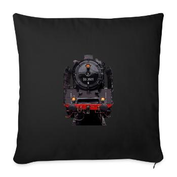 Dampflok 50 3501 - Sofakissenbezug 45 x 45 cm - Schwarz - Vorne