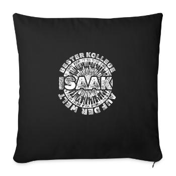 Geschenk Isaak - Sofakissenbezug 45 x 45 cm - Schwarz - Vorne