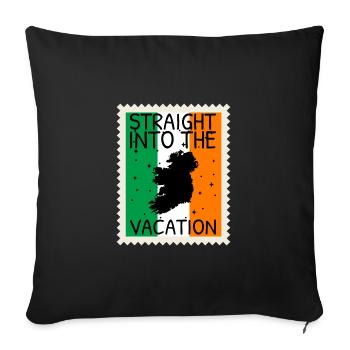 Ireland Flag Vintage Irish Flag Dublin - Sofa pillowcase 17,3'' x 17,3'' (45 x 45 cm) - black - Front