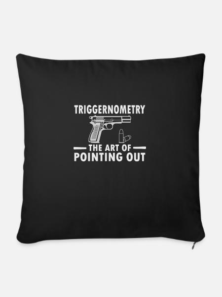 2nd Amendment Rights Triggernometry Gun - Sofakissenbezug 45 x 45 cm - Schwarz