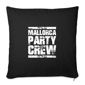 Équipe de vacances de fête à Majorque - Housse de coussin décorative 45 x 45 cm - noir - Devant