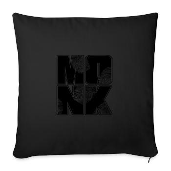 Color changeable | Monk - Sofa pillowcase 17,3'' x 17,3'' (45 x 45 cm) - black - Front
