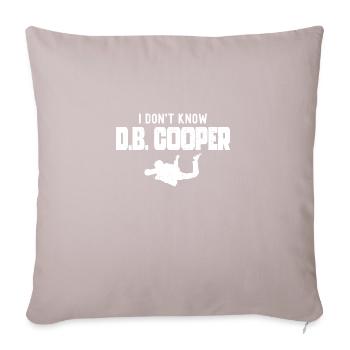 DB Cooper Air Plane Skydiving Parachute - Sofa pillowcase 17,3'' x 17,3'' (45 x 45 cm) - light taupe - Front