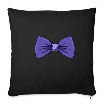 Purple Loop - Sofa pillowcase 17,3'' x 17,3'' (45 x 45 cm) - black - Front