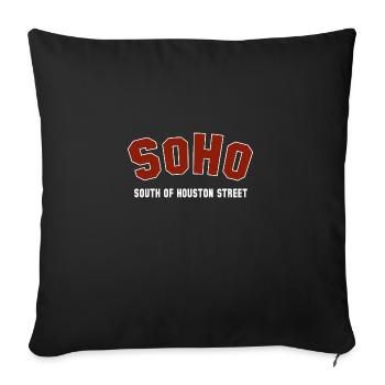 SOHO New York City Athletic SoHo - Housse de coussin décorative 45 x 45 cm - noir - Devant