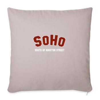SOHO New York City Athletic SoHo - Housse de coussin décorative 45 x 45 cm - taupe clair - Devant