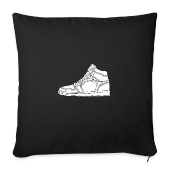 Sneaker - Sofa pillowcase 17,3'' x 17,3'' (45 x 45 cm) - black - Front