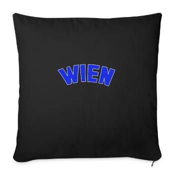 Vienne Collège Capitale Tourisme Autriche - Housse de coussin décorative 45 x 45 cm - noir - Devant
