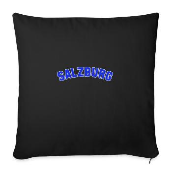 Salzbourg College Capital Tourist Autriche - Housse de coussin décorative 45 x 45 cm - noir - Devant