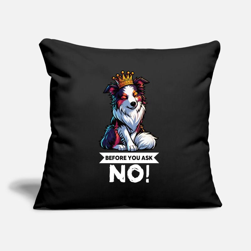 Avant de demander aux Australian Shepherds Aussie Aussies Housse de coussin décorative 45 x 45 cm