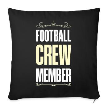 Équipe de football - Housse de coussin décorative 45 x 45 cm - noir - Devant