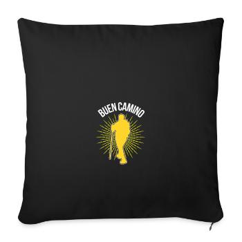Chemin de Saint-Jacques - Housse de coussin décorative 45 x 45 cm - noir - Devant