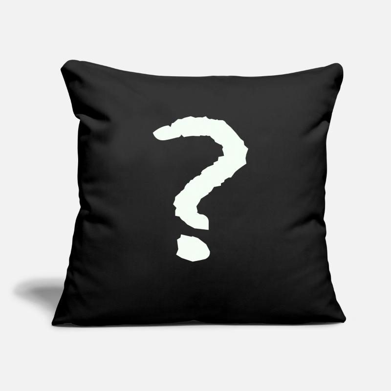 Points d’interrogation Housse de coussin décorative 45 x 45 cm